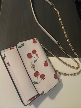Coach Cherry Print Crossbody